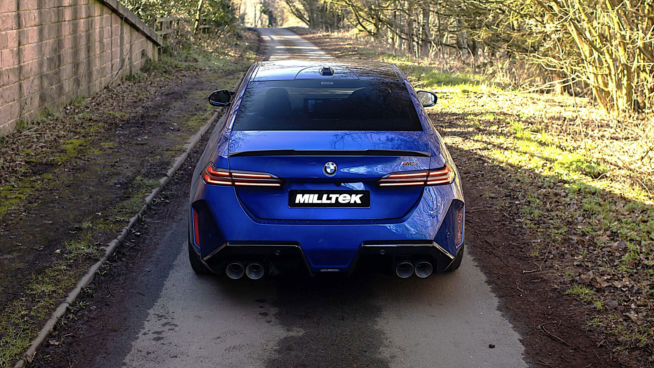 G90 BMW M5 with Milltek exhaust - rear